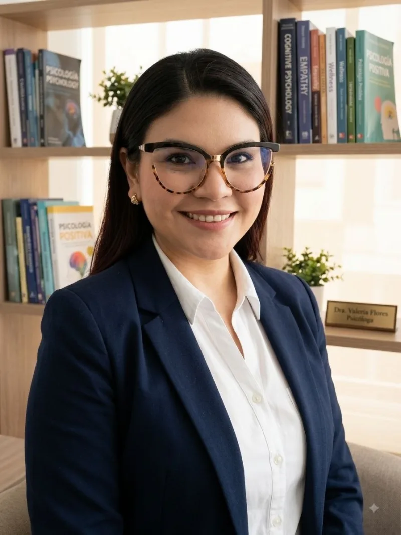 Dra. Valeria Flores — psicóloga licenciada Mente Sana (Duelo y pérdidas)